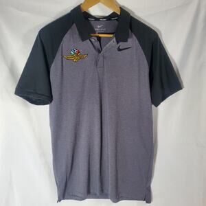 Nike Golf Dri-FIT Polo Shirt Men's Small Black Gray Indianapolis Motor Speedway
